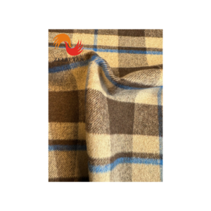 Double-sided wheat cloth adult character wool fabric autumn and winter woolen thousand bird check herringbone cashmere fabric