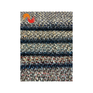 Small fragrant fabric woolen woven woven woolen tweed cloth for women's shoes, hats and bags