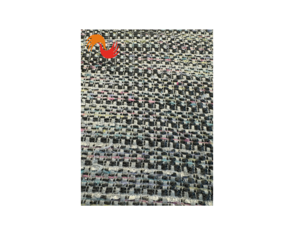 Small fragrant fabric woolen woven woven woolen tweed cloth for women's shoes, hats and bags