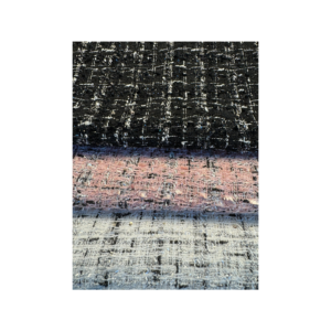 Small fragrant fabric woolen woven woven woolen tweed cloth for women's shoes, hats and bags