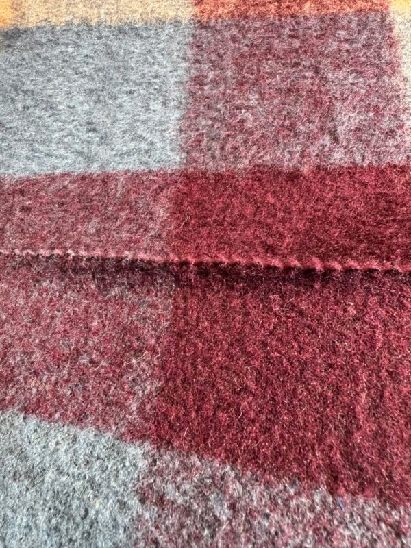 knitted plaid fabric