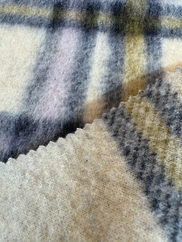 knitted plaid fabric