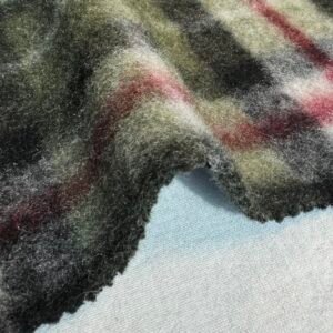 knitted plaid fabric